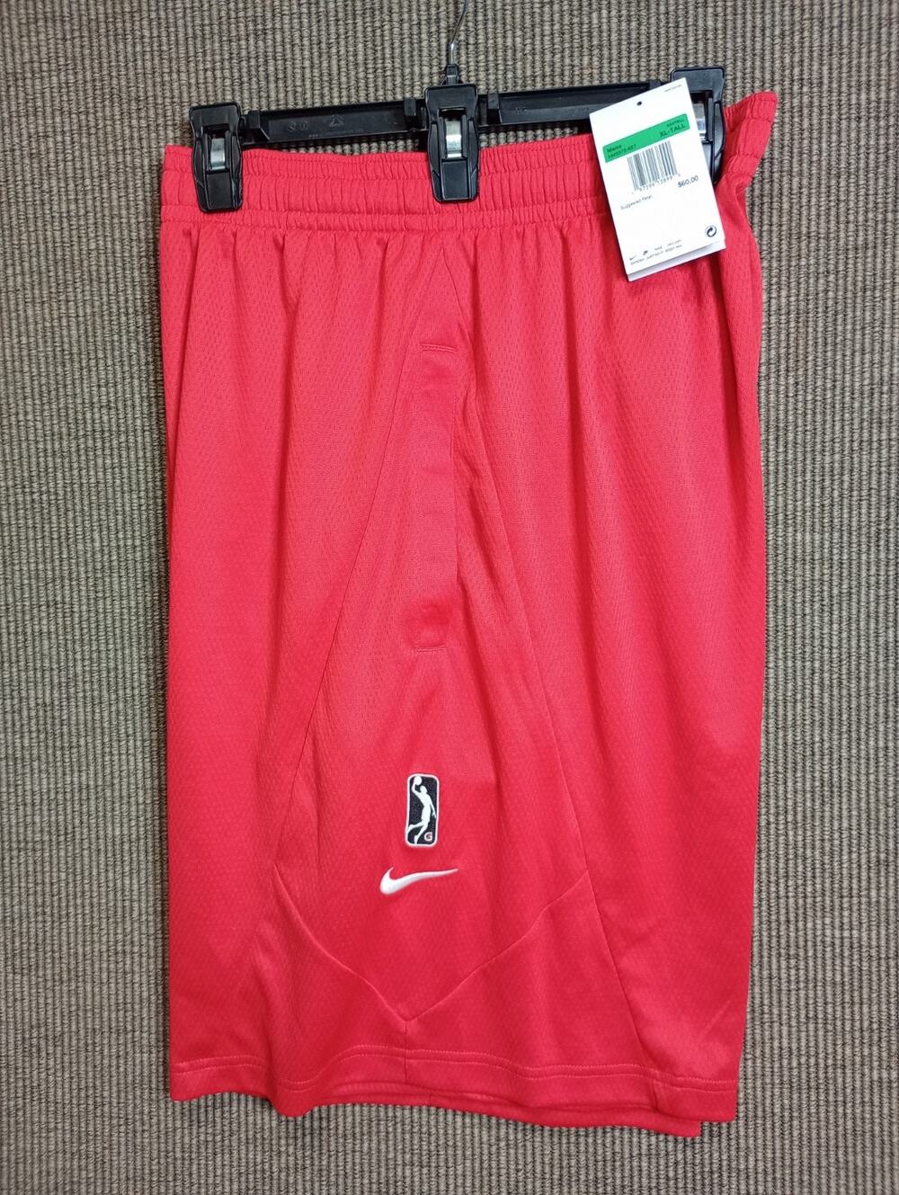 Nike NBA Portland Trail Blazers Shorts Red Men`s Size XL-TALL HM6375-657